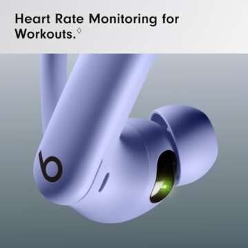 Beats Powerbeats Pro 2 Wireless Bluetooth Earbuds - Noise Cancelling, Heart Rate Monitor, IPX4, Up to 45H Battery & Charging Case, Works with Apple & Android - Hyper Purple