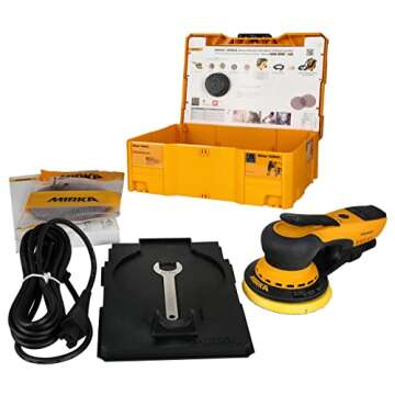 Mirka DEROS 550X CV Direct Electric Random Orbital Sander with Case / 5 inch / 5mm orbit/Dust-free s...