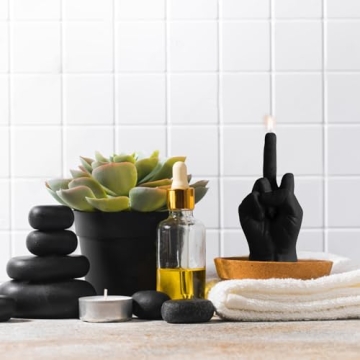 6sisc Middle Finger Candle Fun Home Decor Gift