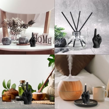 6sisc Middle Finger Candle Fun Home Decor Gift