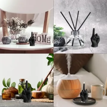 6sisc Middle Finger Candle Fun Home Decor Gift