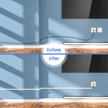 Yecaye Cord Hider - Cable Concealer for Home Office