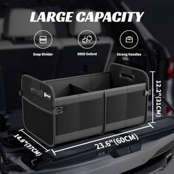 Sposuit Trunk Organizer - Spacious & Durable Car Storage