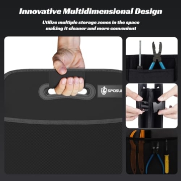 Sposuit Trunk Organizer - Spacious & Durable Car Storage