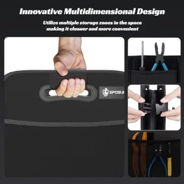 Sposuit Trunk Organizer - Spacious & Durable Car Storage