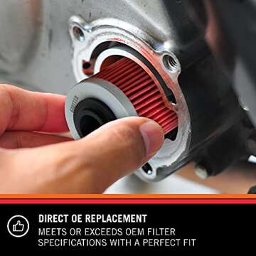 K&N Motorcycle Oil Filter for Suzuki Bikes - High Performance