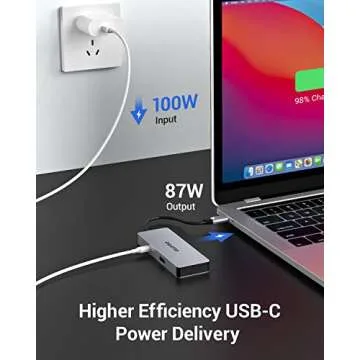 USB C HUB Multiport Adapter GIISSMO 7-in-1 USB C Adapters with 4K HDMI, 100W PD and USB 3.0, 2 USB-A, SD/TF Card Reader, Compatible with MacBook Pro Air XPS HP XPS and More Type C Device