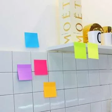 Vibrant 3x3 Sticky Notes with Super Sticky Adhesive Pack