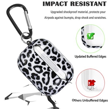 Olytop Stylish Leopard AirPods Pro Case with Keychain