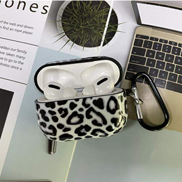 Olytop Stylish Leopard AirPods Pro Case with Keychain