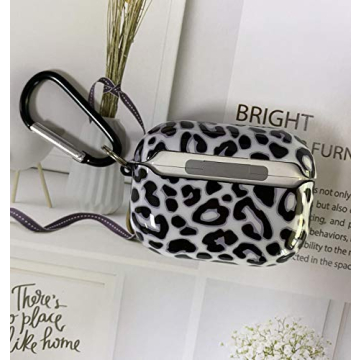 Olytop Stylish Leopard AirPods Pro Case with Keychain