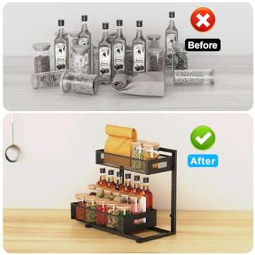 Adjustable Under Sink Organizer with Sliding Drawers