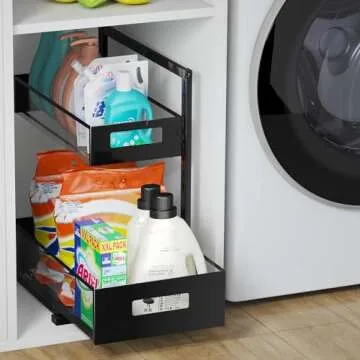 Adjustable Under Sink Organizer with Sliding Drawers