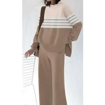 ETCYY Women’s Elegant Knitted Lounge Sets - Stylish Comfort