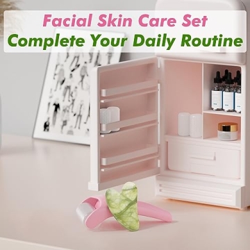 Gua Sha Ice Roller Set for Puffiness & Radiant Skin