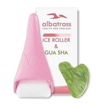 Gua Sha Ice Roller Set for Puffiness & Radiant Skin