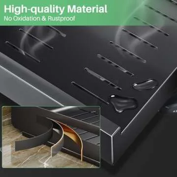 Pull out Cabinet Organizer, Expandable(11.7"-19.7") Heavy Duty Slide out Drawer Fixed with Adhesive Nano Film for Pots, Roll out Shelf Storage for Kitchen Base Cabinet Organization, Pantry, Bathroom