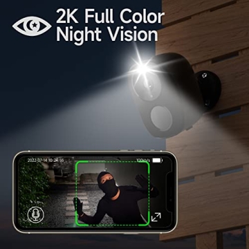 Security Cameras Wireless Outdoor 2K Home Surveillance System