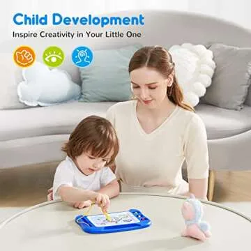 SGILE Magnetic Drawing Board for Kids - Colorful Doodle Pad