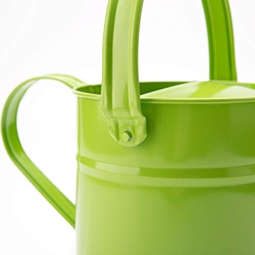 Sungmor 1.5L Green Metal Watering Can for Gardeners