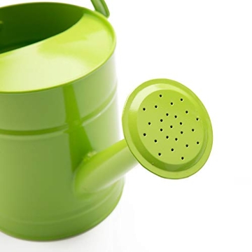 Sungmor 1.5L Green Metal Watering Can for Gardeners