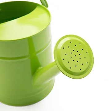 Sungmor 1.5L Green Metal Watering Can for Gardeners