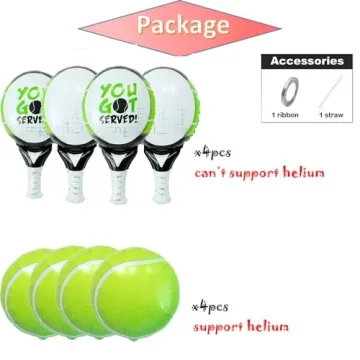 Tennis Party Balloons - Vibrant Decorations for Events