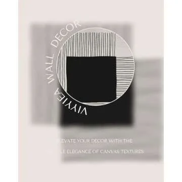 VIYYIEA Framed Canvas Wall Art, Vintage Wall Art for Living Room, Abstract Oil Painting Picture Summer Home Decor Bathroom Wall Decor Gifts for Friends or Family -【The Lines】-(12x16 Black)