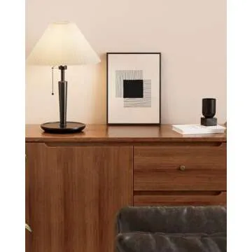 VIYYIEA Framed Canvas Wall Art, Vintage Wall Art for Living Room, Abstract Oil Painting Picture Summer Home Decor Bathroom Wall Decor Gifts for Friends or Family -【The Lines】-(12x16 Black)