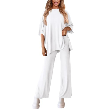 PRETTYGARDEN Women's Stylish 2 Piece Lounge Outfit - Chic Comfort