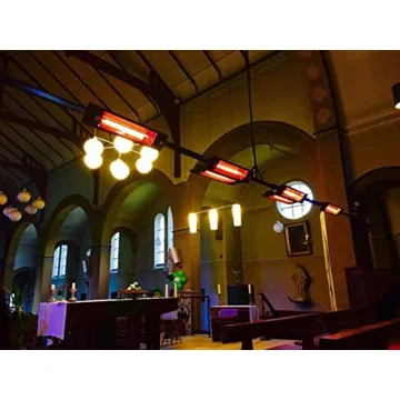 Dr Infrared Heater DR-238 Carbon Infrared Outdoor Heater for Restaurant, Patio, Backyard, Garage, and Decks, Standard, Black