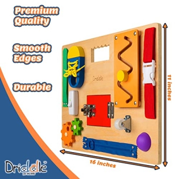 Montessori Busy Board - 12 Educational Activities for Kids