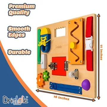 Montessori Busy Board - 12 Educational Activities for Kids