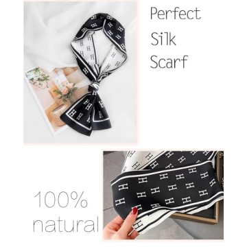 kcctoo 59" Satin Scarf - Stylish Gift for Women