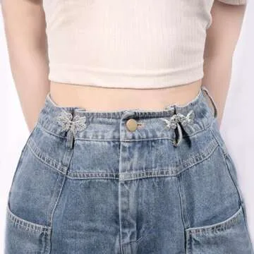 6 Set Pant Waist Tightener Clips for Comfortable Fit