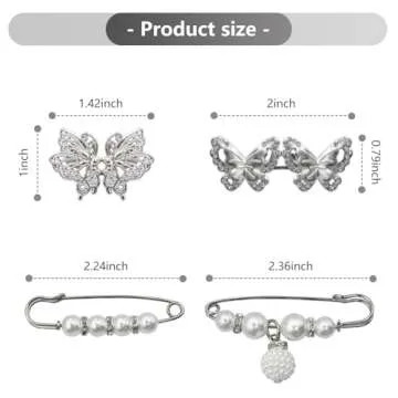 6 Set Pant Waist Tightener Clips for Comfortable Fit