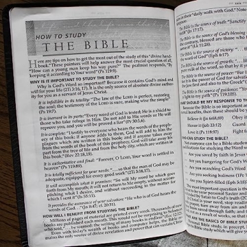 MacArthur NASB Study Bible Large Print Leather Indexed