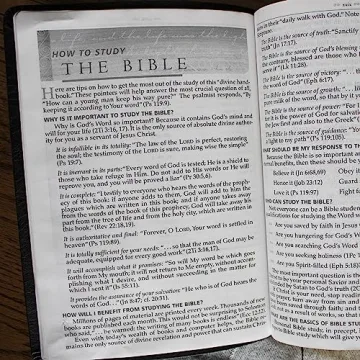 MacArthur NASB Study Bible Large Print Leather Indexed