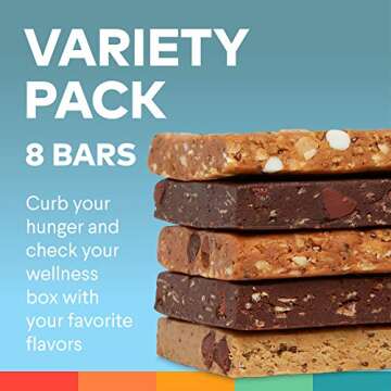 R.E.D.D. Bar, Vegan Protein Bar, Low Sugar & Gluten-Free, Variety Pack, 8 Bars