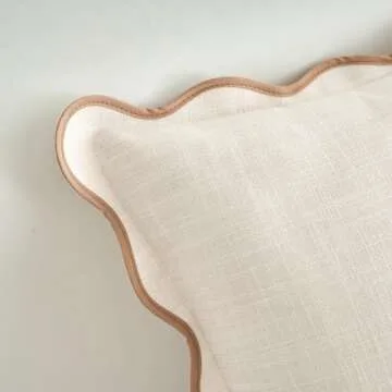 Mayler Yee Scalloped Throw Pillow Covers Set of 2