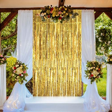 Gold Foil Fringe Curtains for Parties and Decorations