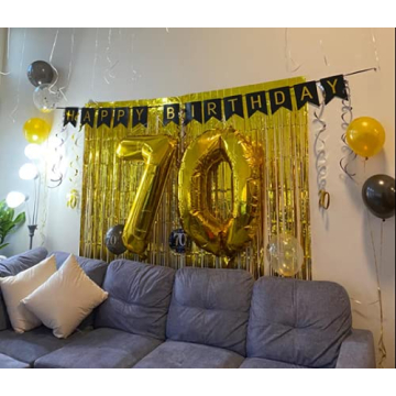 Gold Foil Fringe Curtains for Parties and Decorations