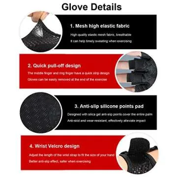 SUJAYU Workout Gloves for All Fitness Levels, Durable Gear
