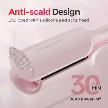 Waver Curling Iron LENA S12 Beach Waver Curling Wand, Hair Tool with 2 Barrels, Anti-Scald Protection, Adjustable Time & Temps, Dual Voltage, Titanium Coating for Effortless, Long-Lasting Waves