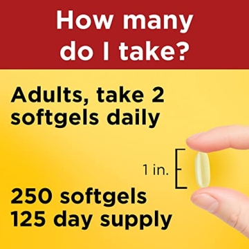 Nature Made Fish Oil 1000 mg Softgels for Heart Health