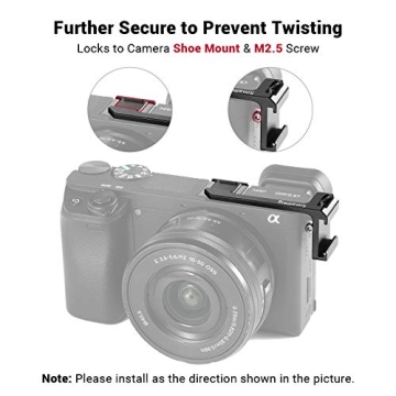 SMALLRIG Cold Shoe Adapter for Sony A6000 Series Cameras