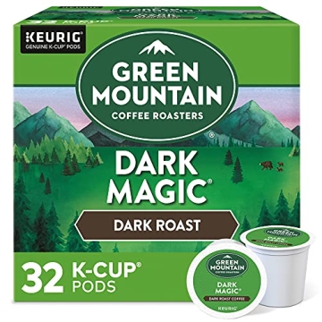 Green Mountain Coffee Roaster Dark Magic K-Cup Pods - 32 Count, Dark Roast Coffee