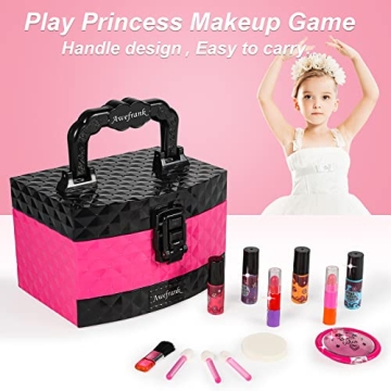 AWEFRANK Kids Makeup Kit for Girls - Safe & Fun