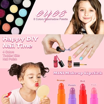AWEFRANK Kids Makeup Kit for Girls - Safe & Fun
