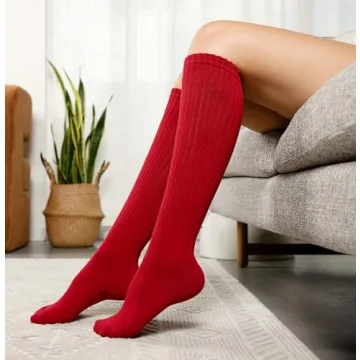 Winterlace Women’s Heavy Extra Long Slouch Socks 6 Pairs